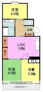 エルムビラ【202号室】の間取り