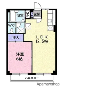 シティハイツカトウ【2階】の間取り