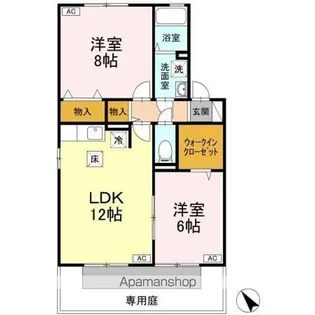 クウラージュ C棟【1階】の間取り