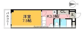 ノワール北新田【2階】の間取り