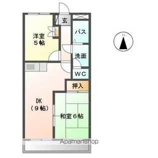 グローリアスハイム銀杏【303号室】の間取り