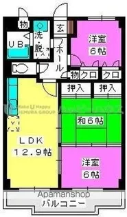 サンシャイン博多南【8階】の間取り