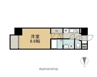 エスリード名城公園【12階】の間取り