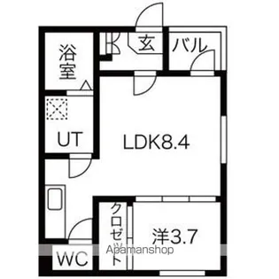 ハーモニーテラス大幸【2階】の間取り