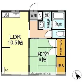 コンフレール末武【1階】の間取り