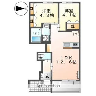 エルカミーノ【1階】の間取り