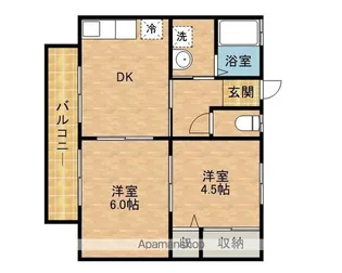 コーポマスダ【2階】の間取り