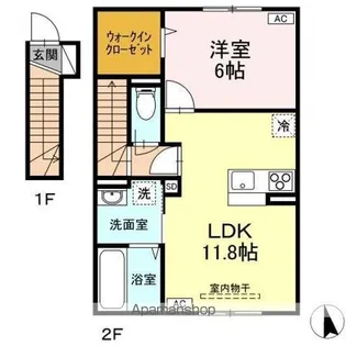 DーROOM ISHIE Ⅰ【2階】の間取り