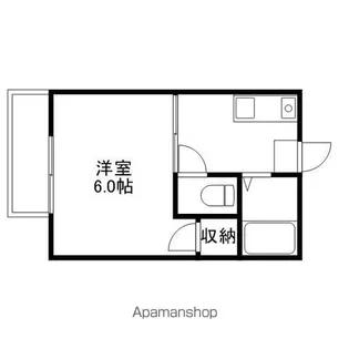 コーポハピネス【102号室】の間取り