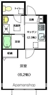 ラパンアジル【1階】の間取り