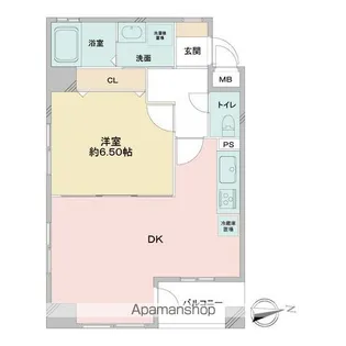 1LDKの間取り画像