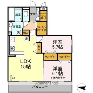 ファインビューⅦ【301号室】の間取り