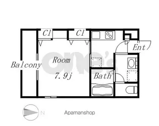 リブリ・GRAND葵【203号室】の間取り