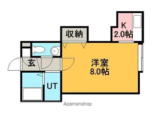 メゾンドフォレ【206号室】の間取り