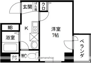 エスリード梅田西第2【9階】の間取り
