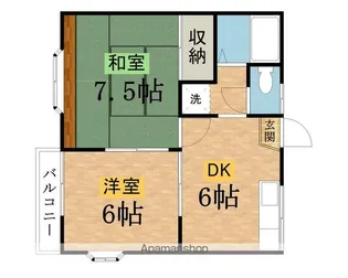 メゾン・ド・ベール【1階】の間取り