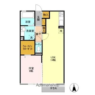 コルマール【1階】の間取り