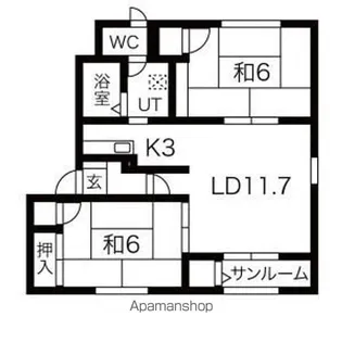 メイユール澄川N【104号室】の間取り
