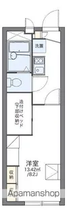 レオパレスMARGUERITE【108号室】の間取り