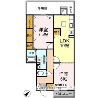 ファミールS【102号室】の間取り