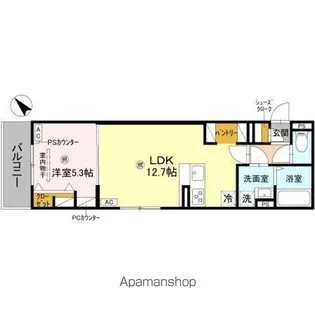 DーROOM平井B棟【3階】の間取り