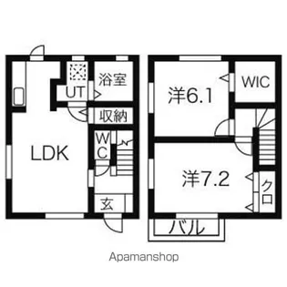 SUNNY WELL(サニーウェル)B【101号室】の間取り