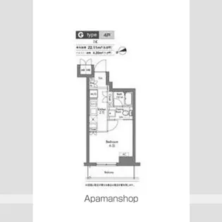 プラウドフラット神楽坂【4階】の間取り