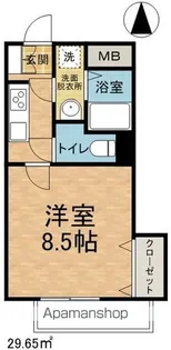 ベルメゾン宮田【1階】の間取り