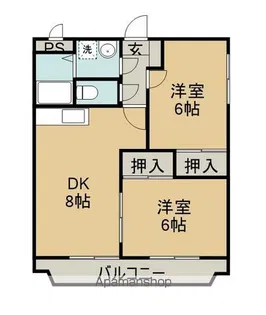 リベルテS・J【2階】の間取り
