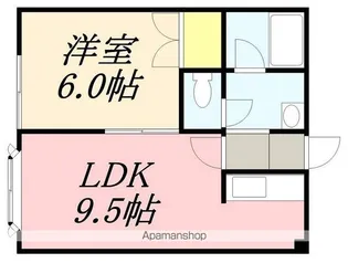 五稜郭マンション【102号室】の間取り