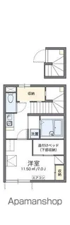 レオパレスパミドール【2階】の間取り