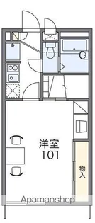 レオパレスソレイユ富益【203号室】の間取り