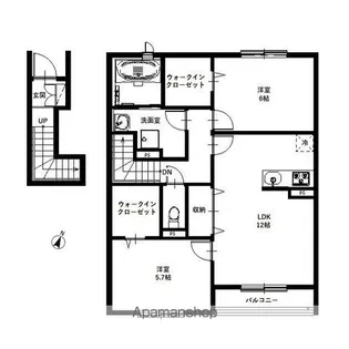 リーブル 結【2階】の間取り