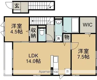 メゾン・フェリス【2階】の間取り