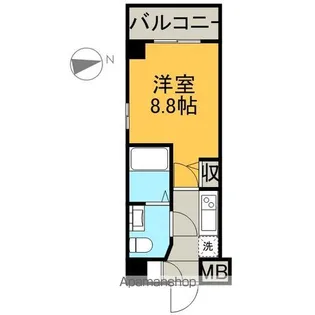 エステムプラザ名古屋・栄プレミアム【13階】の間取り