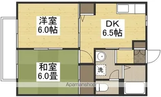 スカイハイツ B【1階】の間取り