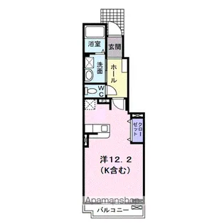 フォレストコート明神Ⅲ【102号室】の間取り
