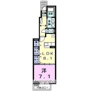 愛知県知多郡阿久比町大字宮津字西森下【アパート】の間取り