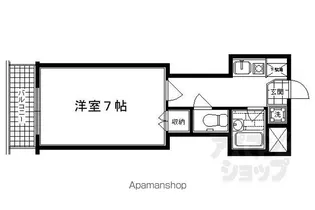 エステムコート御所南【202号室】の間取り