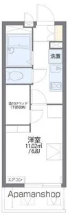 レオパレス白坪【309号室】の間取り