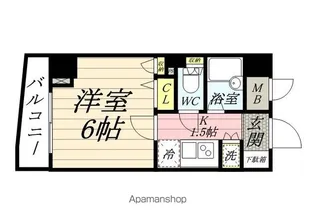 KDXレジデンス早稲田鶴巻【4階】の間取り