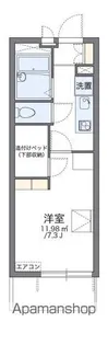 レオパレスマルベリー【101号室】の間取り