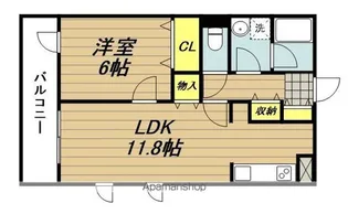 グラッド【3階】の間取り