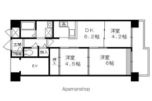 ルネ伏見東【308号室】の間取り