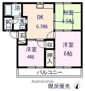 コーポ飛鳥A【202号室】の間取り