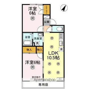 サザンパル【1階】の間取り