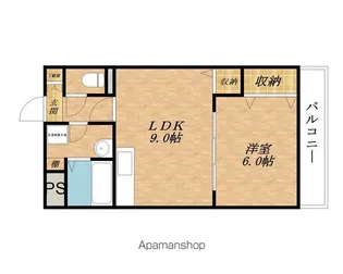 グランドゥフルール【301号室】の間取り