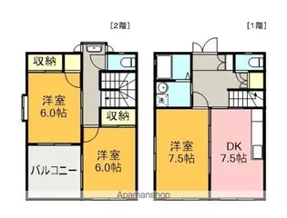 ロイヤルテラス・カモB棟【3号室】の間取り