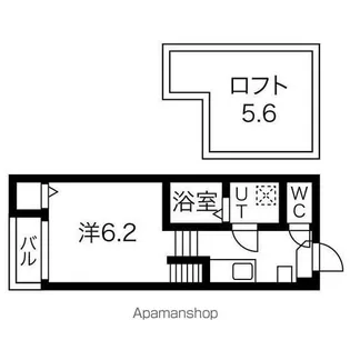 1Kの間取り画像