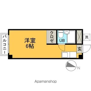 ハイツサンユー【3階】の間取り